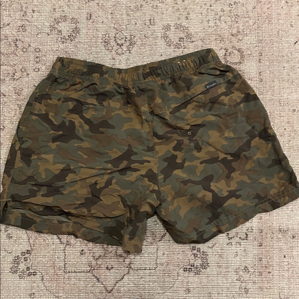 Columbia Camo Athletic Shorts - Green and Brown - Picture 3 of 3